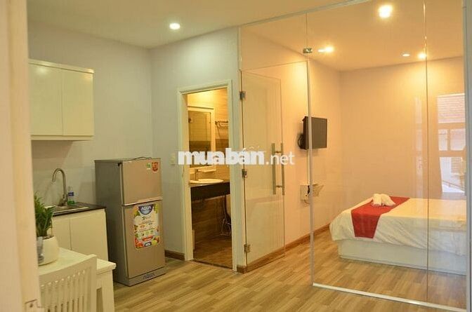 sang tòa nha 32phòng+cf tầng 6 full nội thất full khách tái ký 5 năm