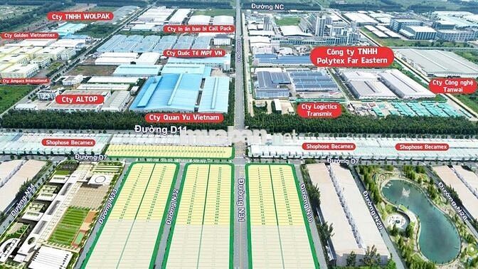 shophouse chợ đêm khu 5D lai uyên bàu bàng giá rẻ hỗ trợ vay 3 bên