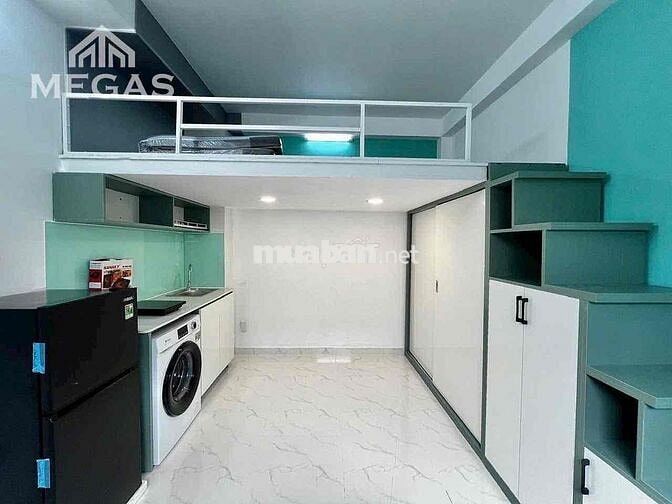 Căn hộ cao cấp - gác cao 2m - full nội thất - giặt riêng - ngay VHU