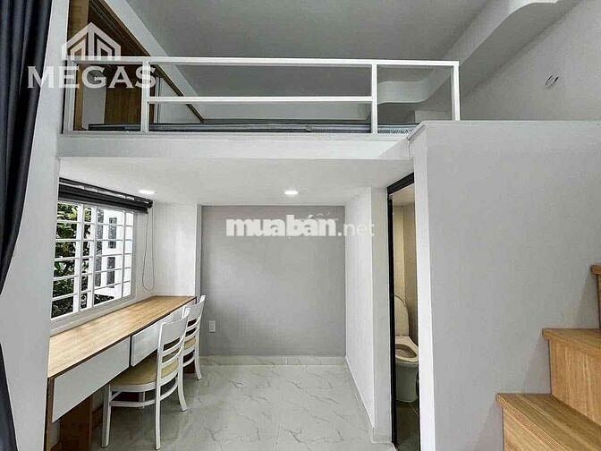 Căn hộ cao cấp - gác cao 2m - full nội thất - giặt riêng - ngay VHU