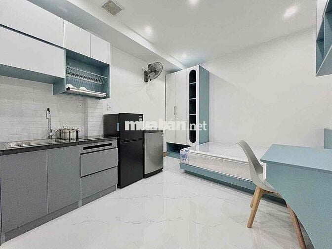 Studio full nội thất cao cấp gần ĐH Văn Lang, Gia Định, CV Gia Định