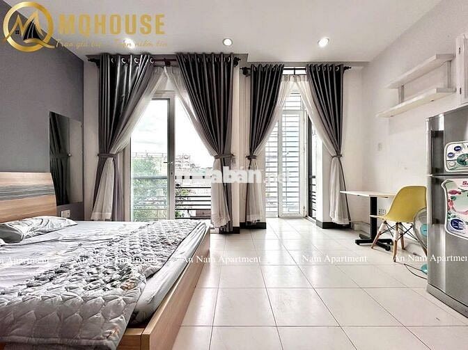🏡Studio Full Nội Thất🌄Ban Công Rộng🔑Xách Vali Ở Ngay, Bình Thạnh🚞
