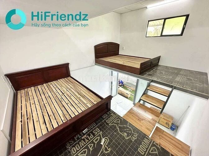 CHO THUÊ PHÒNG DUPLEX 3 GÁC + FULL NT Ở GẦN TRƯỜNG NTT,Q12
