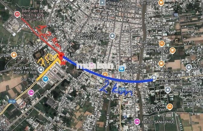 P7, tp Trà Vinh,Nhà cho thuê nguyên căn 40m2,