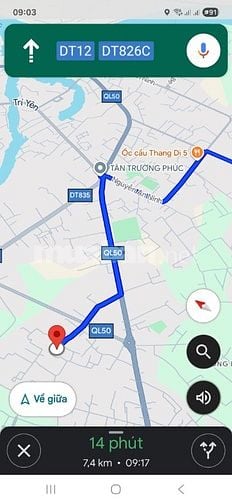 Bán 6 lô đất thổ, hẻm XH, cách QL50, 70m, thị trấn Cần Giuộc, LA