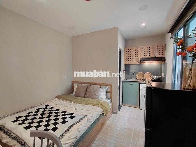 CĂN HỘ MỚI 1PN/STUDIO, MÁY GIẶT RIÊNG, CỬA SỔ, BẾN THÀNH, BÙI VIỆN Q1