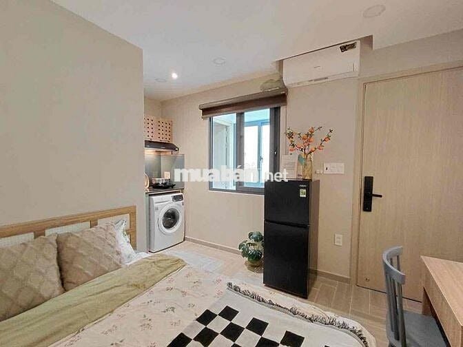 CĂN HỘ MỚI 1PN/STUDIO, MÁY GIẶT RIÊNG, CỬA SỔ, BẾN THÀNH, BÙI VIỆN Q1