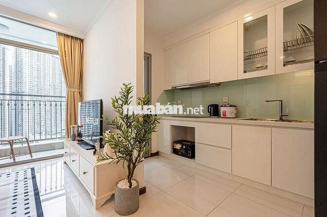 Cho thuê gấp 2PN Vinhomes Central Park, Full nội thất đẹp, view đẹp