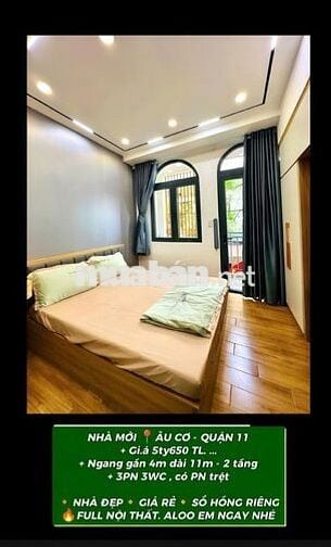 Nhà mới đẹp ở SG , đường Âu Cơ📍 , anh chị xem nhà liên hệ em nhé😊