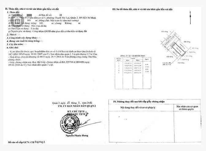 Bán đất kdc P Thạnh Mỹ Lợi mặt đường 100B quận 2 cũ (99.8m2) 13.7 tỷ
