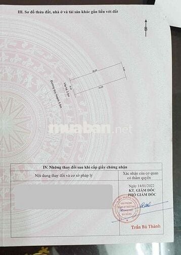 BÁN ĐẤT MẶT TIỀN ĐƯỜNG, PHƯỜNG AN KHÊ, QUẬN THANH KHÊ