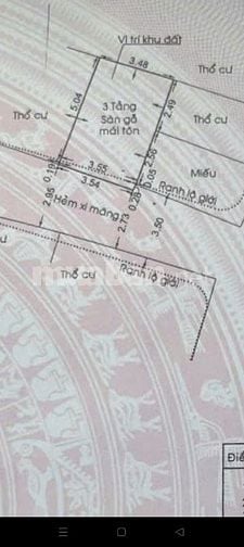 Bán nhà hẻm 3.5m(XH) Điện Biên Phủ, P.21, Q.Bình Thạnh giá 2.94 tỷ