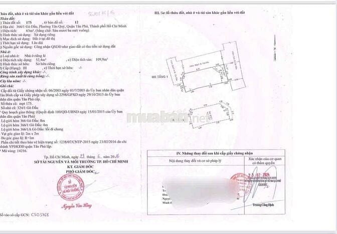 bán nhà 366.1 Gò Dầu, Tân Phú, 63m2, 2 tầng đúc đẹp ngang 5m