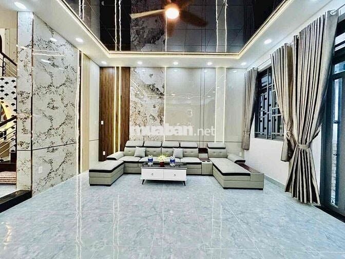 NHÀ ĐẸP NGANG 6M  HẺM XE HƠI  GẦN EMART PHAN HUY ÍCH, GÒ VẤP