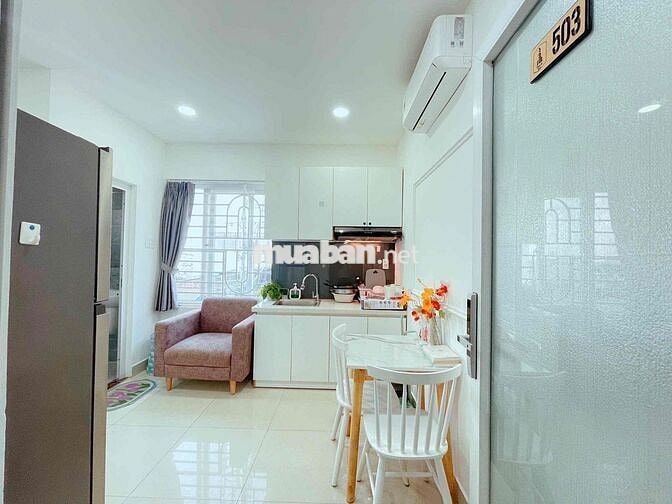 STUDIO CỬA SỔ TRỜI FULL NỘI THẤT CAO CẤP PHÒNG AN NINH