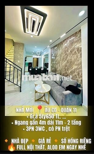 Nhà đẹp giá rẻ , ngay trung tâm 📍3 phòng ngủ , đầy đủ nội thất