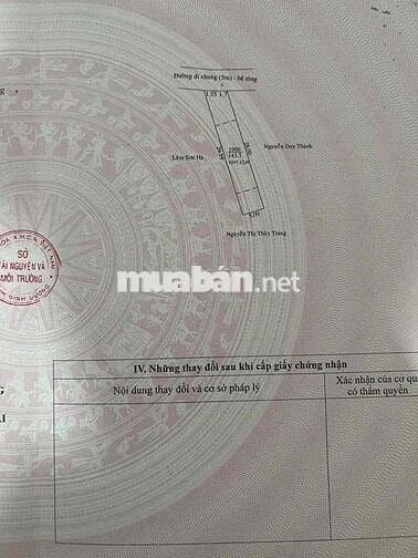 Bán gấp đất nhánh đường DX 043 gần bệnh viện 1500 giường sổ sẵn