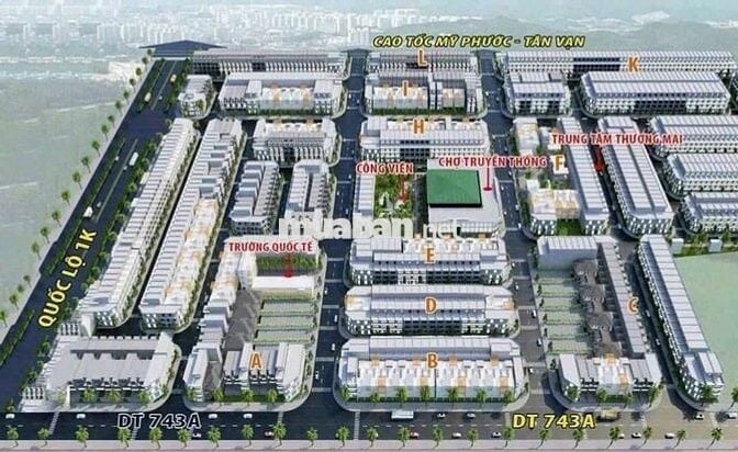 Đất kdc Phúc Hồng Thịnh phường Bình An Tp Dĩ An