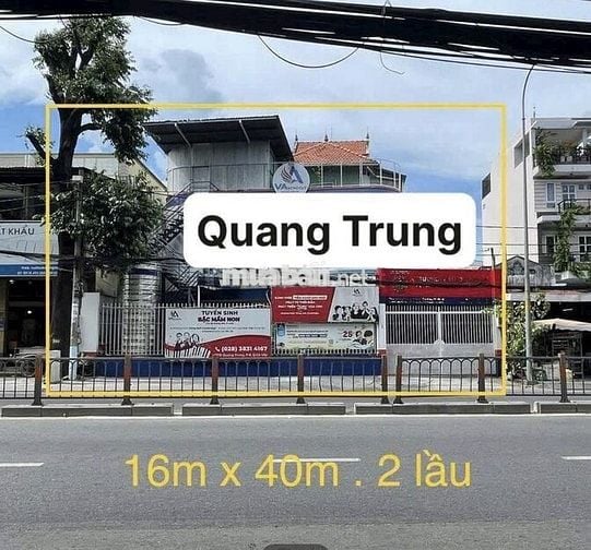 ❤️CHO THUÊ NHÀ MẶT TIỀN ĐƯỜNG QUANG TRUNG (16x34) – P.8, GÒ VẤP