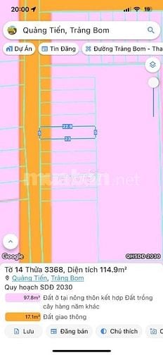 Bán đất Quảng Tiến - Trảng Bom