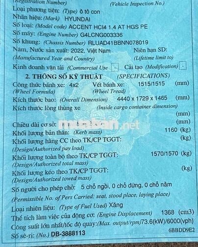 Hyundai Accent 2022 1.4 AT Đặc Biệt - 50000 km