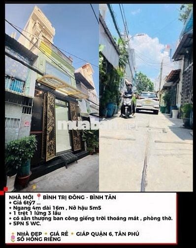 🏡Mặt tiền , mua ở , kinh doanh đa ngành , 4x16m , 5PN hơn 6tỷ xíu ạ