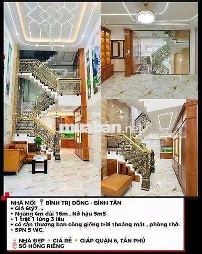 🏡Mặt tiền , mua ở , kinh doanh đa ngành , 4x16m , 5PN hơn 6tỷ xíu ạ