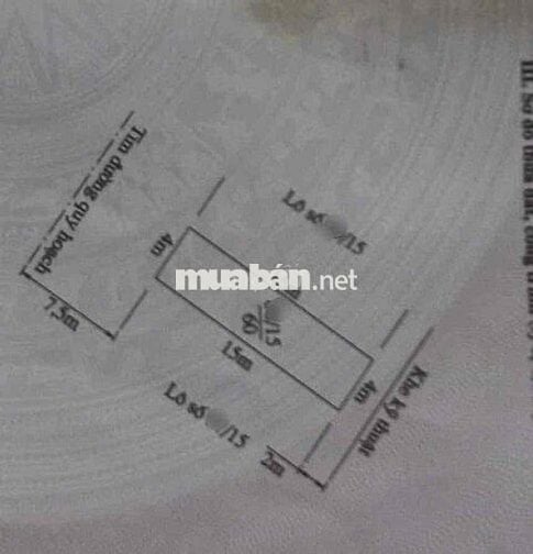 Bán đất lô 15 Lê Hồng Phong 60m hướng Tây Bắc sau UBND