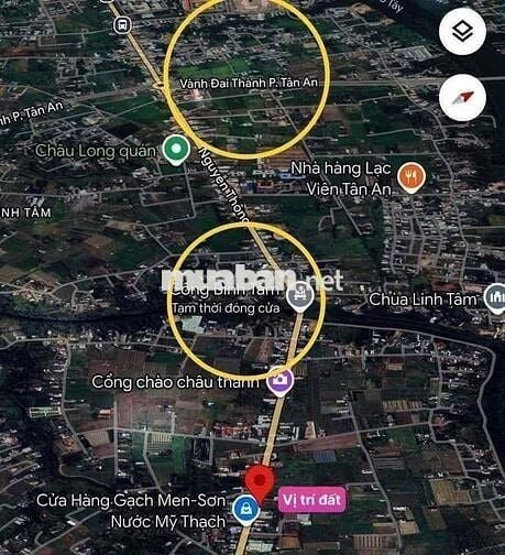 MẶT TIỀN DT827B xã Bình Quới Châu Thành Long An ( xã Vĩnh Công - Tây N