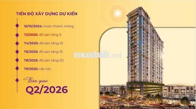 CĂN 2PN TẦNG TRUNG - VIEW THÀNH PHỐ CHỈ 2,6 TỶ SỞ HỮU