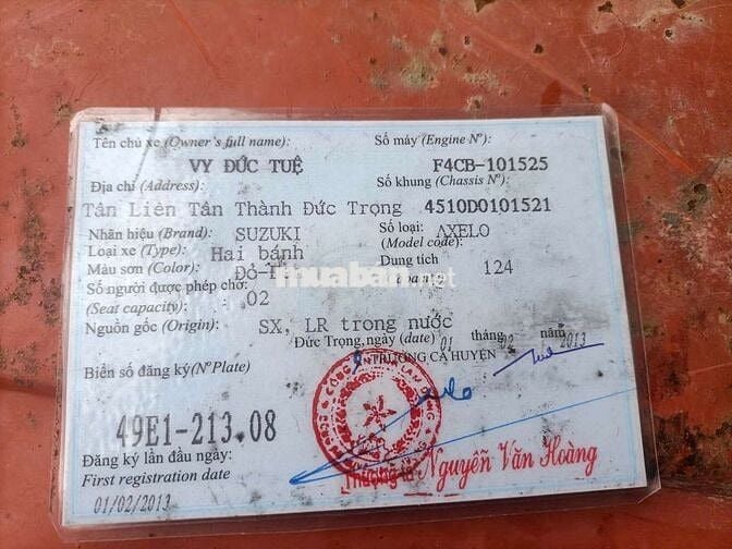 Xe axelo 125 côn tay ngay chủ bán