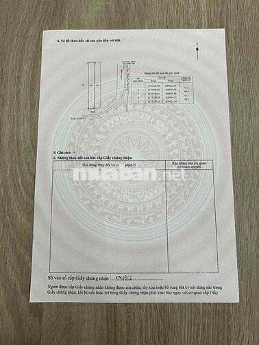 BÁN ĐẤT QUY HOẠCH ĐẤT Ở XÃ BÌNH KHÁNH