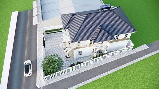 Biệt thự vườn 265 m2, 2 mặt tiền, sân vườn rộng ngay trung biển Mỹ Khê