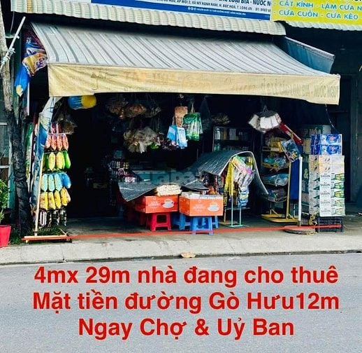 chính chủ bán gấp nhà ngay khu dân cư trần anh mặt tiền đường gò hưu