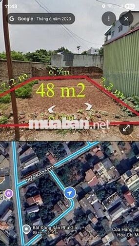 Chính chủ bán lô đất 48m2. Mt 6,7m, ôtô 7 chỗ qua nhà gần ĐHTDTT