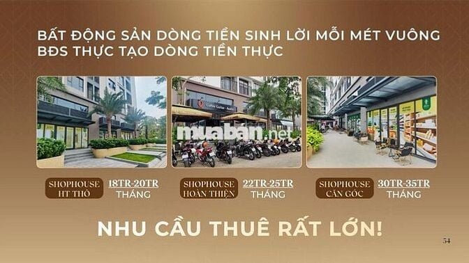 Bán shophouse khối đế PiCity High Park