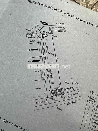 Lô đất 3 mặt tiền tull Thổ cư, 322m2, giá chỉ 9.9 tỷ còn thương lượng.