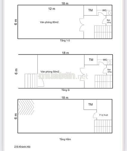 Cho thuê NNC 1 hầm 7 tầng 6x18m ở mặt tiền Khánh Hội Quận 4