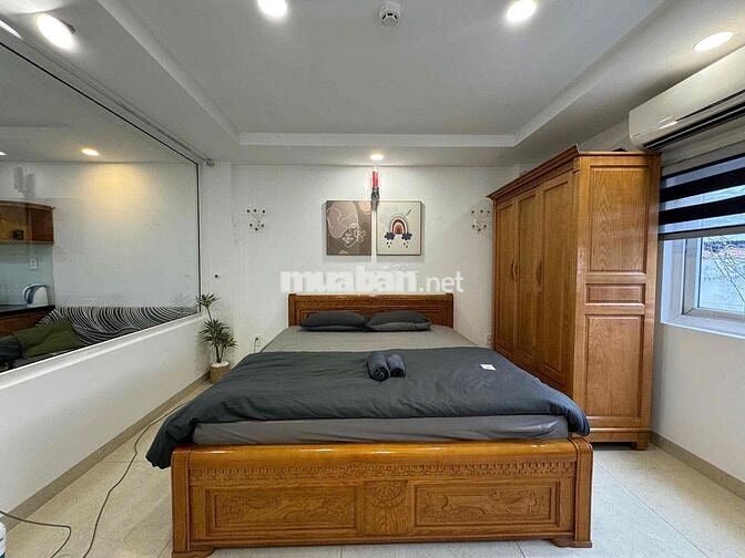 CĂN HỘ TÁCH BẾP 1PN FULL NỘI THẤT 40M2 CỰC RỘNG Ở HOÀ HƯNG QUẬN 10