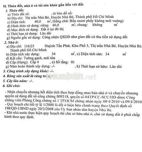 BÁN NHÀ GIÁP Q7 (Cách cầu Phú Xuân 500m), SHR, 40m, Khu An ninh