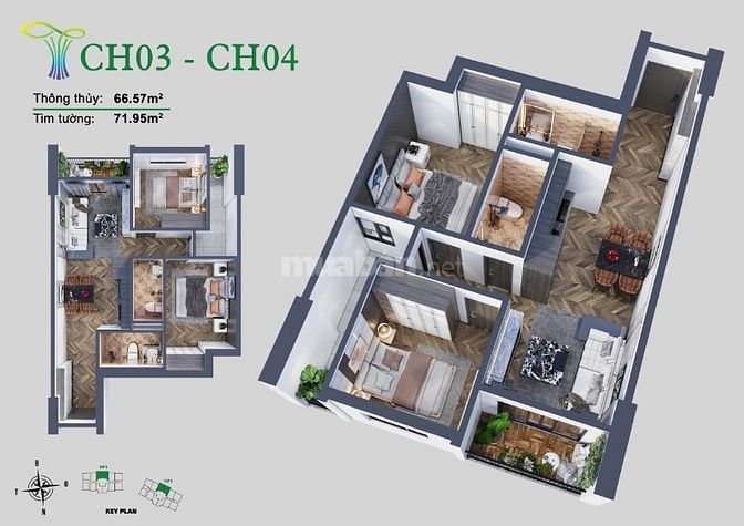 Mua ưu đãi CH 2PN dự án Tecco Thái Nguyên tốt nhất 1,5x tỷ vốn 