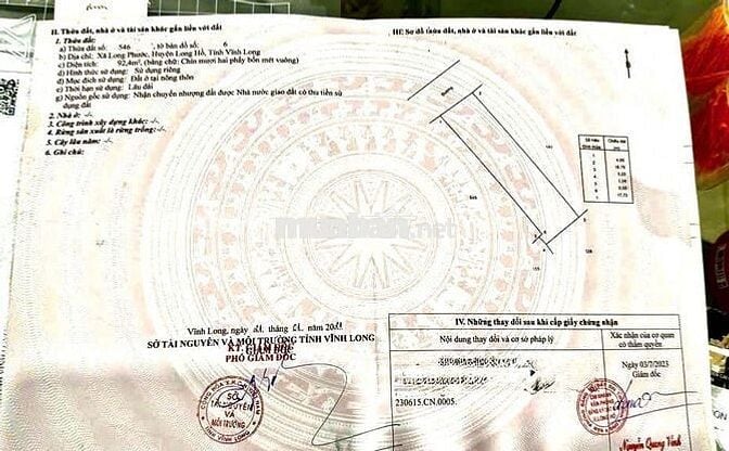 BÁN GẤP NHÀ CẤP 4 LONG PHƯỚC GẦN CẦU ÔNG ME LỚN GIÁP PHƯỜNG 4 TPVL