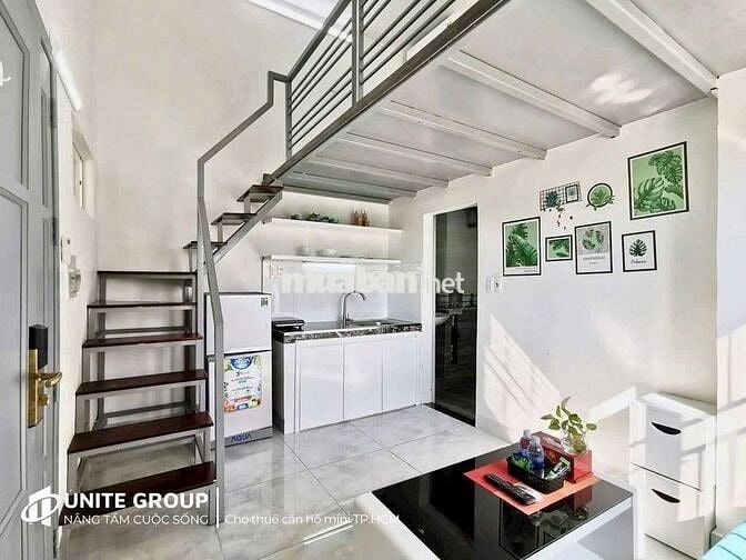 Phòng gác gần đh ufm, 5p -7p tới tdt, NTT. Ở 2-3 người. Full nội thất.