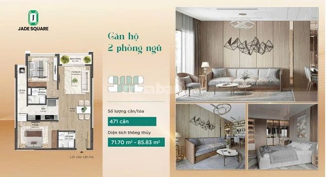 Chỉ với 15% ký HĐMB tại dự án Jade Square Cổ Nhuế, vào sớm CK thêm 3% 