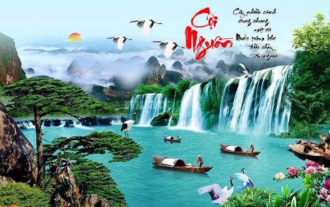 Tranh gạch 3d ốp tường tranh phong cảnh - VCC43