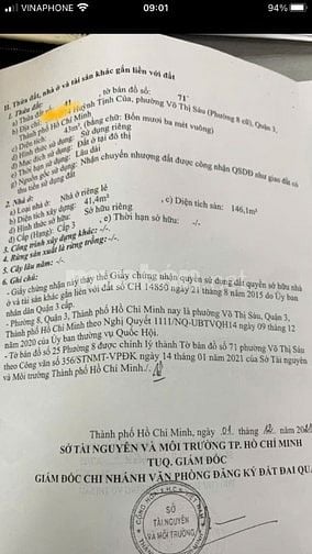Bán Nhà Huỳnh Tịnh Của, Phường Võ Thị Sáu (Phường 08 cũ), Quận 03 