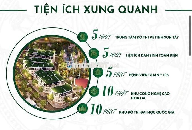 100 m2 full thổ cư đường ô tô tránh sẵn sổ đỏ Sơn Đông, Sơn Tây