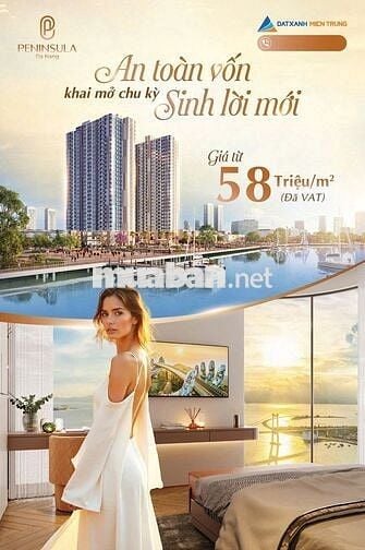 Chỉ còn 2 căn cuối cùng view sông Hàn+pháo hoa, 1-2PN, 45.3-64.3 m2