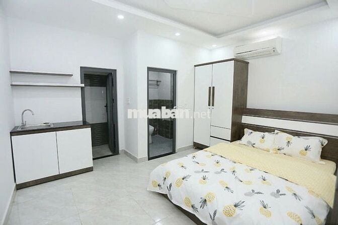 CĂN HỘ FULL NỘI THẤT CÓ BAN CÔNG 25m2 CÁCH ĐH VĂN HIẾN CHỈ 5P Đi XE