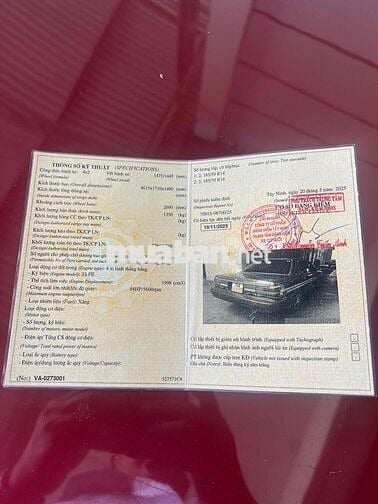 Camry 1989 vợ chê xe già quá giờ bán luôn